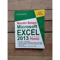 Mandiri Belajar Microsoft Excel 2013 Untuk Pemula